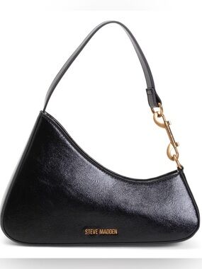 Steve Madden Shoulder Bag With Gold Hardware style: Bblythe color:Black